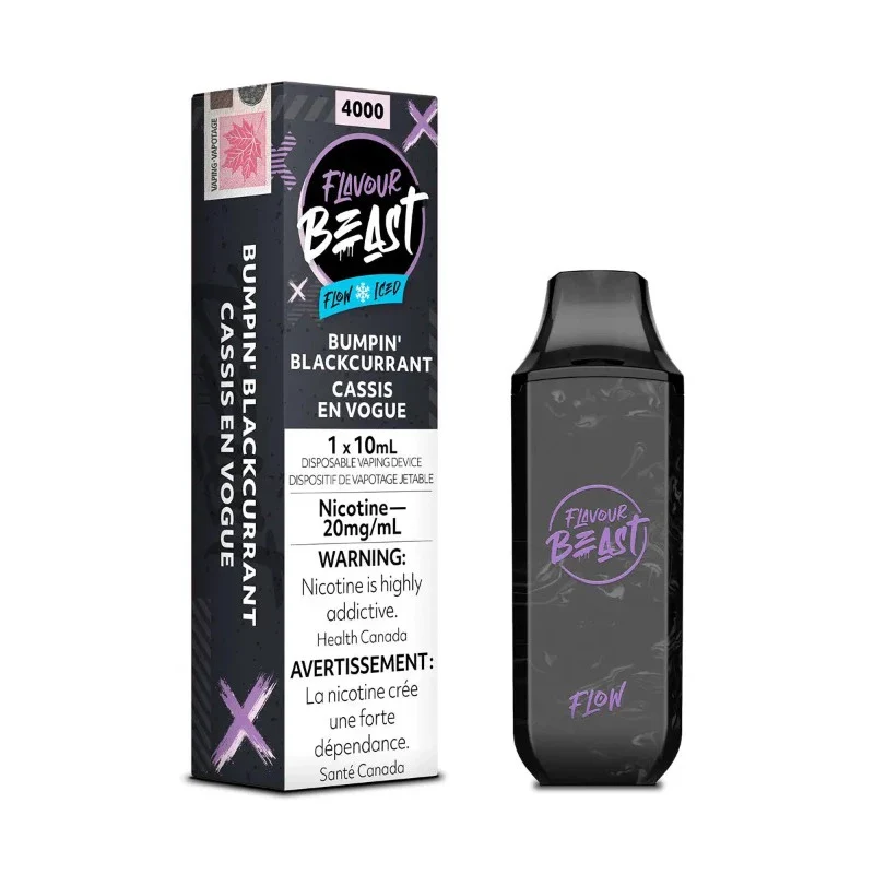 Bumpin' Blackcurrant Iced - Flavour Beast Flow 4000p Rechargeable Disposable Vape