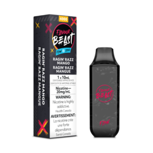 Ragin’ Razz Mango Iced - Flavour Beast Flow 4000p Rechargeable Disposable Vape