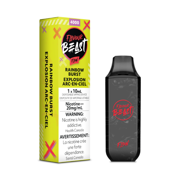 Flippin’ Fruit Flash (Rainbow Burst) - Flavour Beast Flow 4000p Rechargeable Disposable Vape