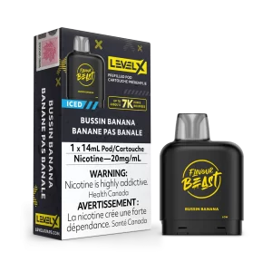 Level X Boost Pod - Flavour Beast: Bussin Banana Iced (14mL)