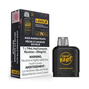 Level X Pod - Flavour Beast: Mad Mango Peach (14mL)