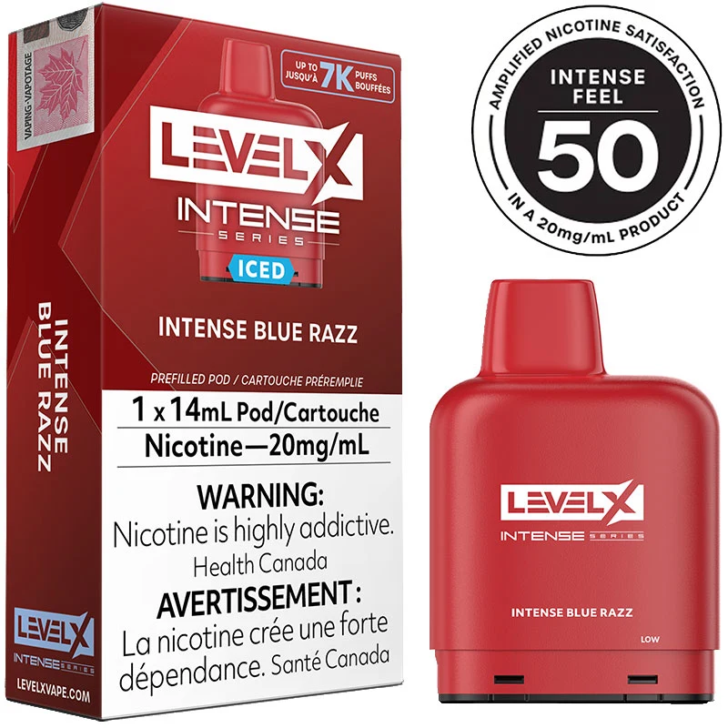 Level X Pod - Intense Series: Intense Blue Razz Iced (14mL)