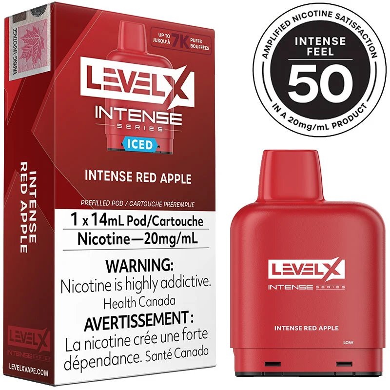 Level X Pod - Intense Series: Intense Red Apple Iced (14mL)