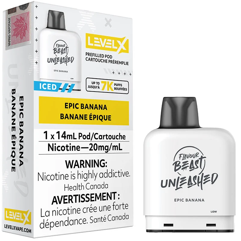 Level X Pod - Flavour Beast Unleashed: Epic Banana (14mL)