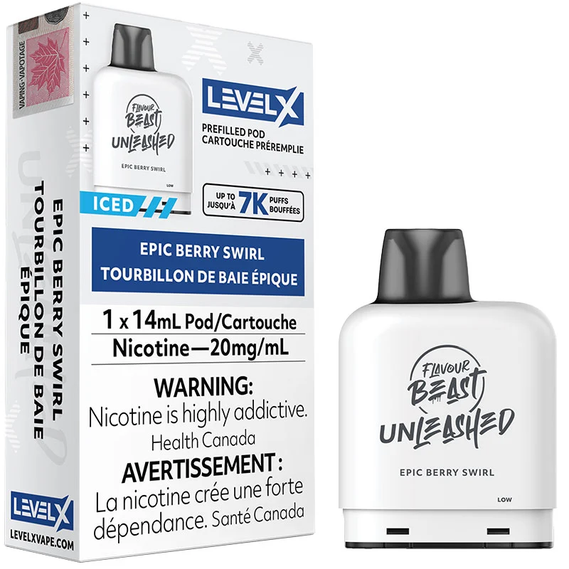 Level X Pod - Flavour Beast Unleashed: Epic Berry Swirl (14mL)