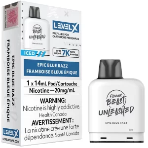 Level X Pod - Flavour Beast Unleashed: Epic Blue Razz (14mL)