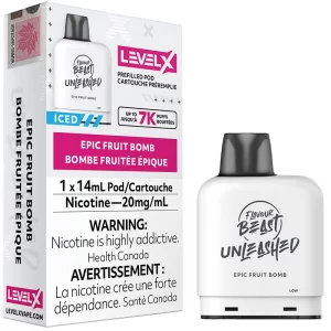 Level X Pod - Flavour Beast Unleashed: Epic Fruit Bomb (14mL)