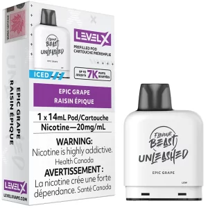 Level X Pod - Flavour Beast Unleashed: Epic Grape (14mL)