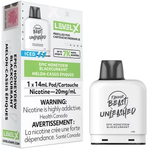 Level X Pod - Flavour Beast Unleashed: Epic Honeydew Blackcurrant (14mL)