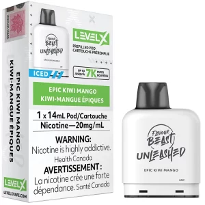 Level X Pod - Flavour Beast Unleashed: Epic Kiwi Mango (14mL)