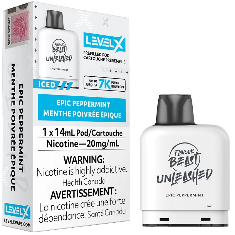 Level X Pod - Flavour Beast Unleashed: Epic Peppermint (14mL)