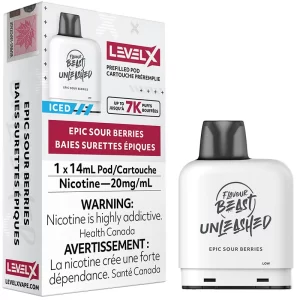 Level X Pod - Flavour Beast Unleashed: Epic Sour Berries (14mL)