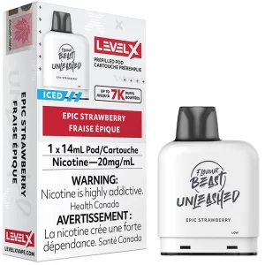 Level X Pod - Flavour Beast Unleashed: Epic Strawberry (14mL)