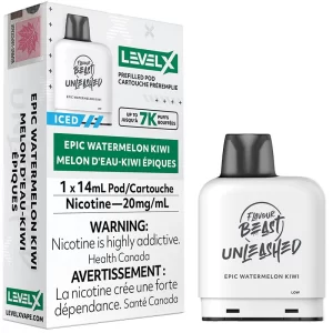 Level X Pod - Flavour Beast Unleashed: Epic Watermelon Kiwi (14mL)